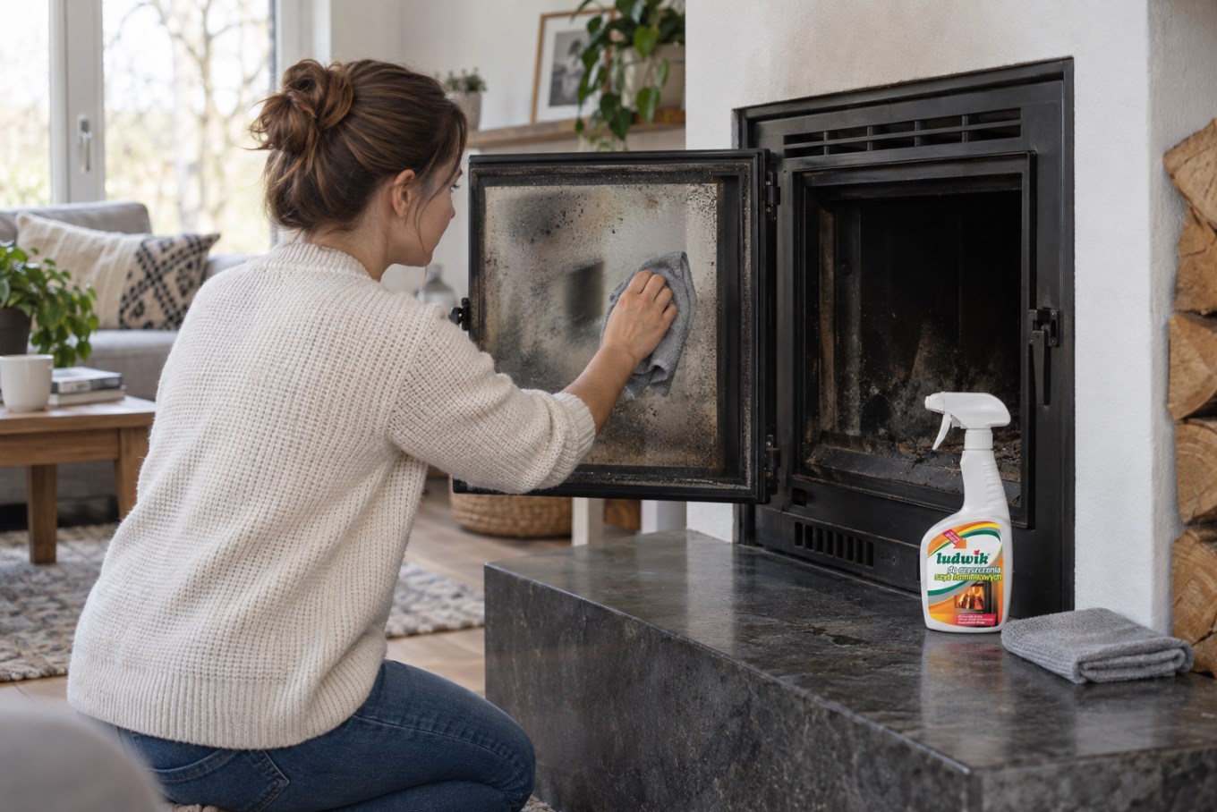 LUDWIK preparat do czyszczenia szyb kominkowych 500 ml